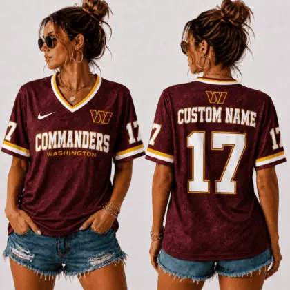 Washington Commanders | Premium NFL Sunday Street V-Neck Jersey NTT