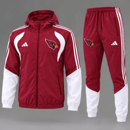 Arizona Cardinals | Premium NFL Game Day Varsity Stripe Tracksuit Set TD