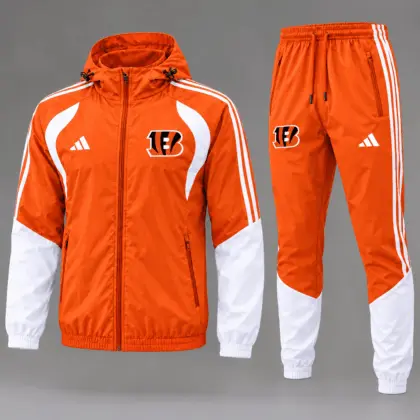 Cincinnati Bengals | Premium NFL Game Day Varsity Stripe Tracksuit Set TD