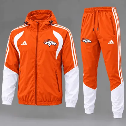 Denver Broncos | Premium NFL Game Day Varsity Stripe Tracksuit Set TD