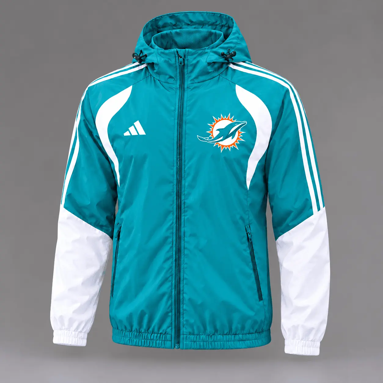 Miami Dolphins | Premium NFL Game Day Varsity Stripe Tracksuit Set TD - Image 2