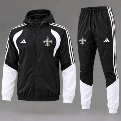 New Orleans Saints | Premium NFL Game Day Varsity Stripe Tracksuit Set TD