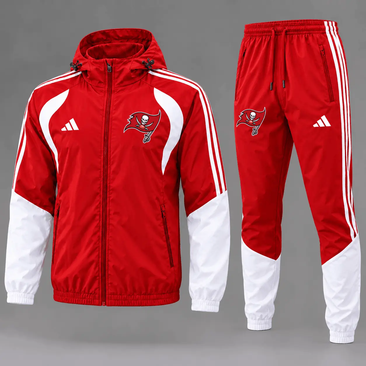 Tampa Bay Buccaneers | Premium NFL Game Day Varsity Stripe Tracksuit Set TD