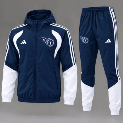 Tennessee Titans | Premium NFL Game Day Varsity Stripe Tracksuit Set TD