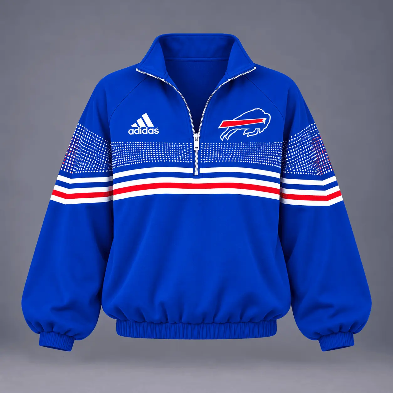 Buffalo Bills | Premium NFL Team Spirit Gradient Dot Stripe Quarter-Zip + Pants TD - Image 2
