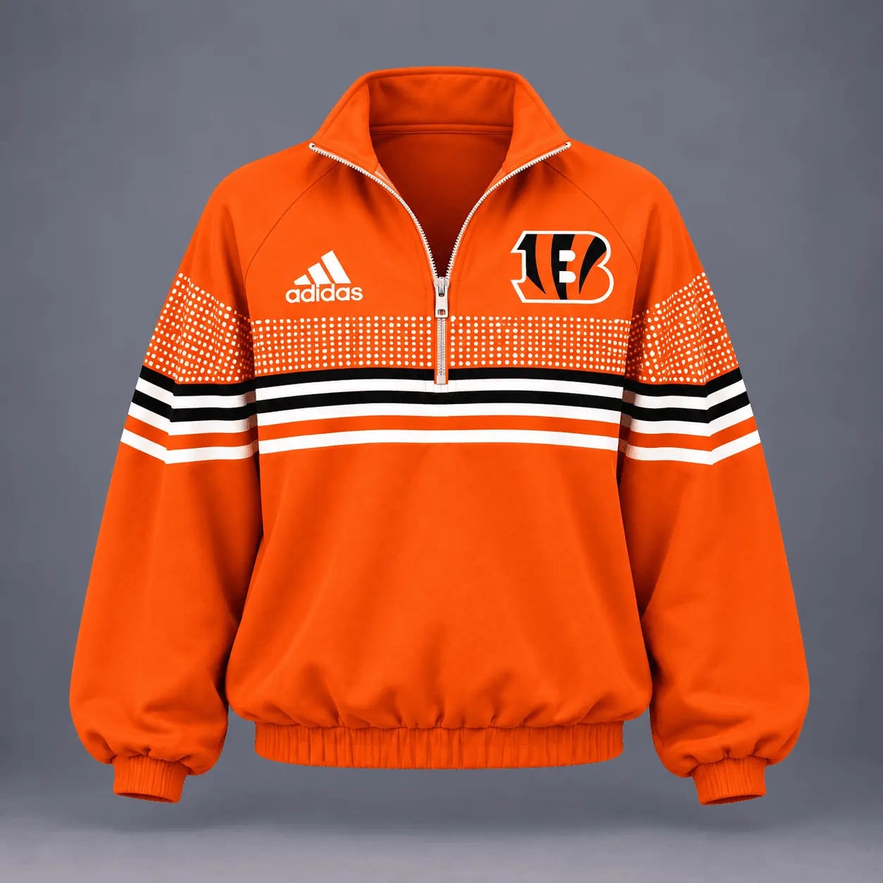 Cincinnati Bengals | Premium NFL Team Spirit Gradient Dot Stripe Quarter-Zip + Pants TD - Image 2