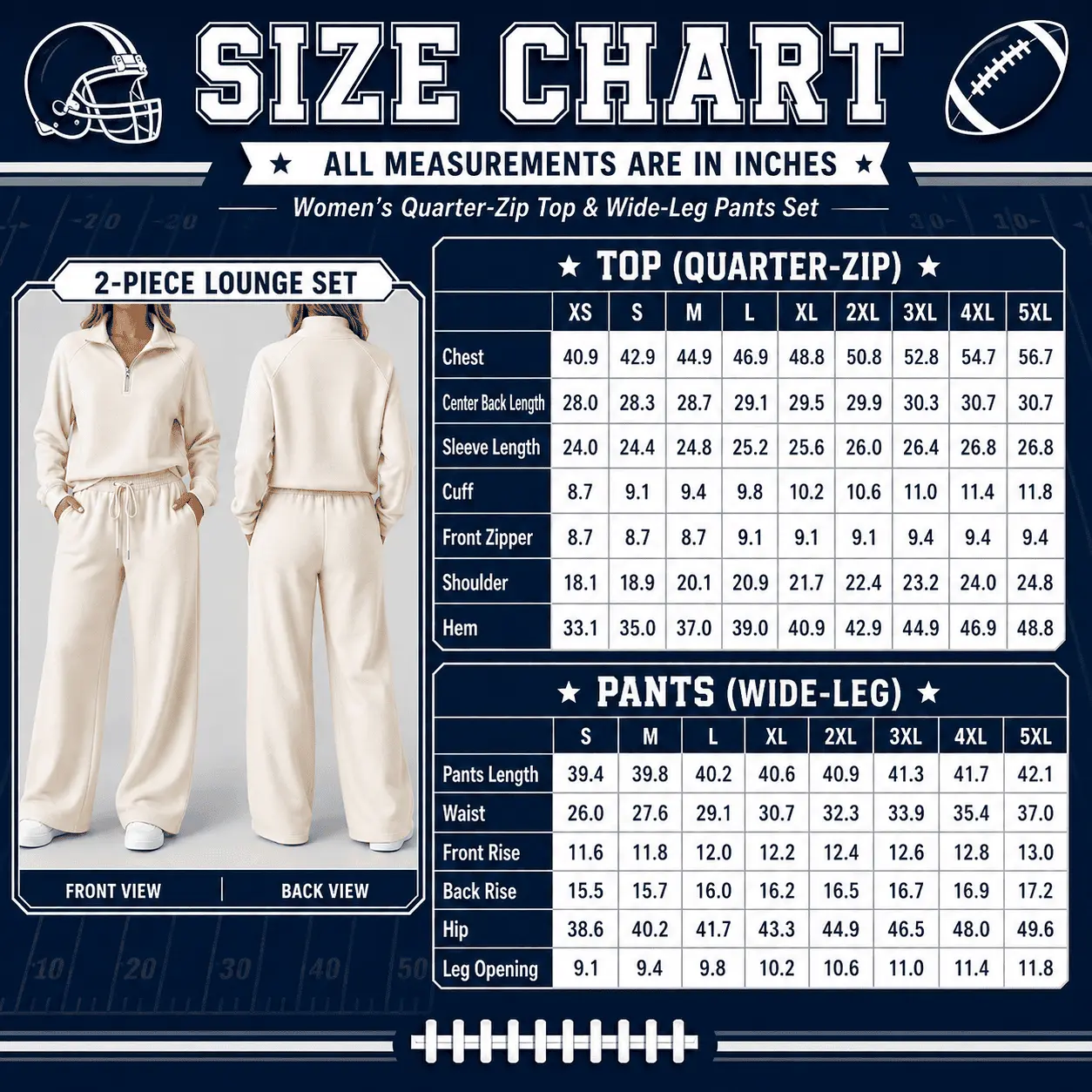 Carolina Panthers | Premium NFL Team Spirit Gradient Dot Stripe Quarter-Zip + Pants TD - Image 4