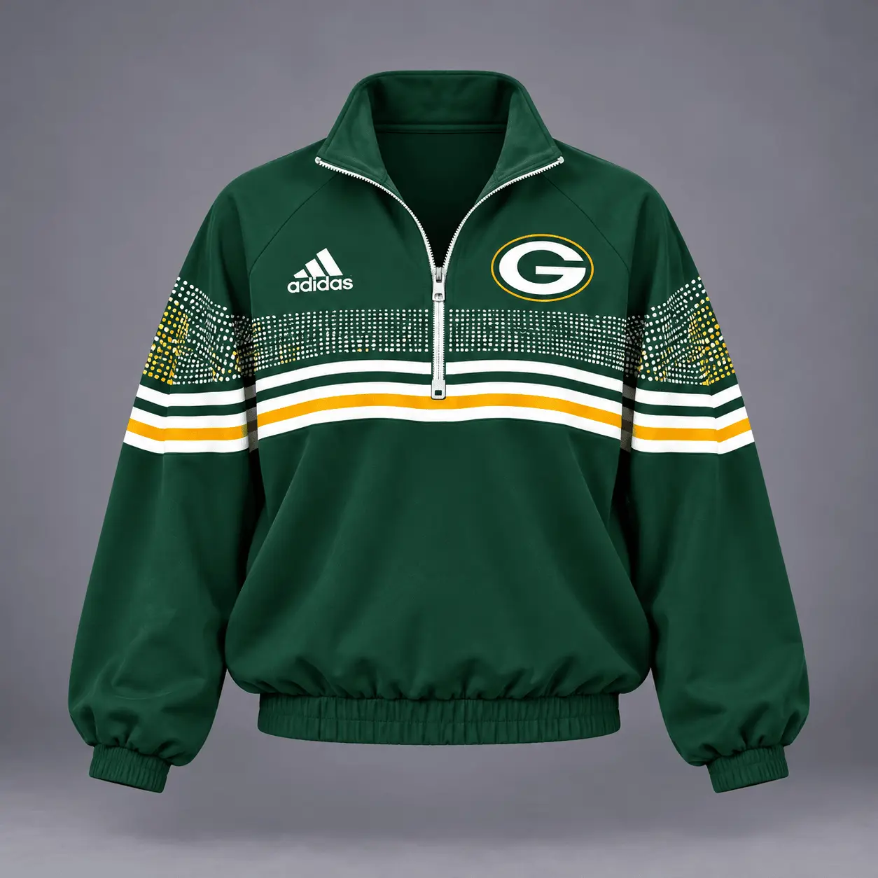 Green Bay Packers | Premium NFL Team Spirit Gradient Dot Stripe Quarter-Zip + Pants TD - Image 2
