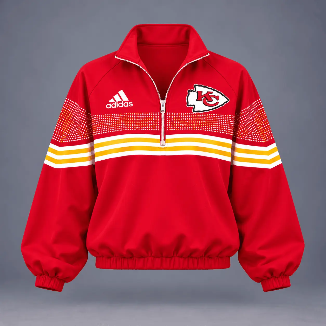 Kansas City Chiefs | Premium NFL Team Spirit Gradient Dot Stripe Quarter-Zip + Pants TD - Image 2