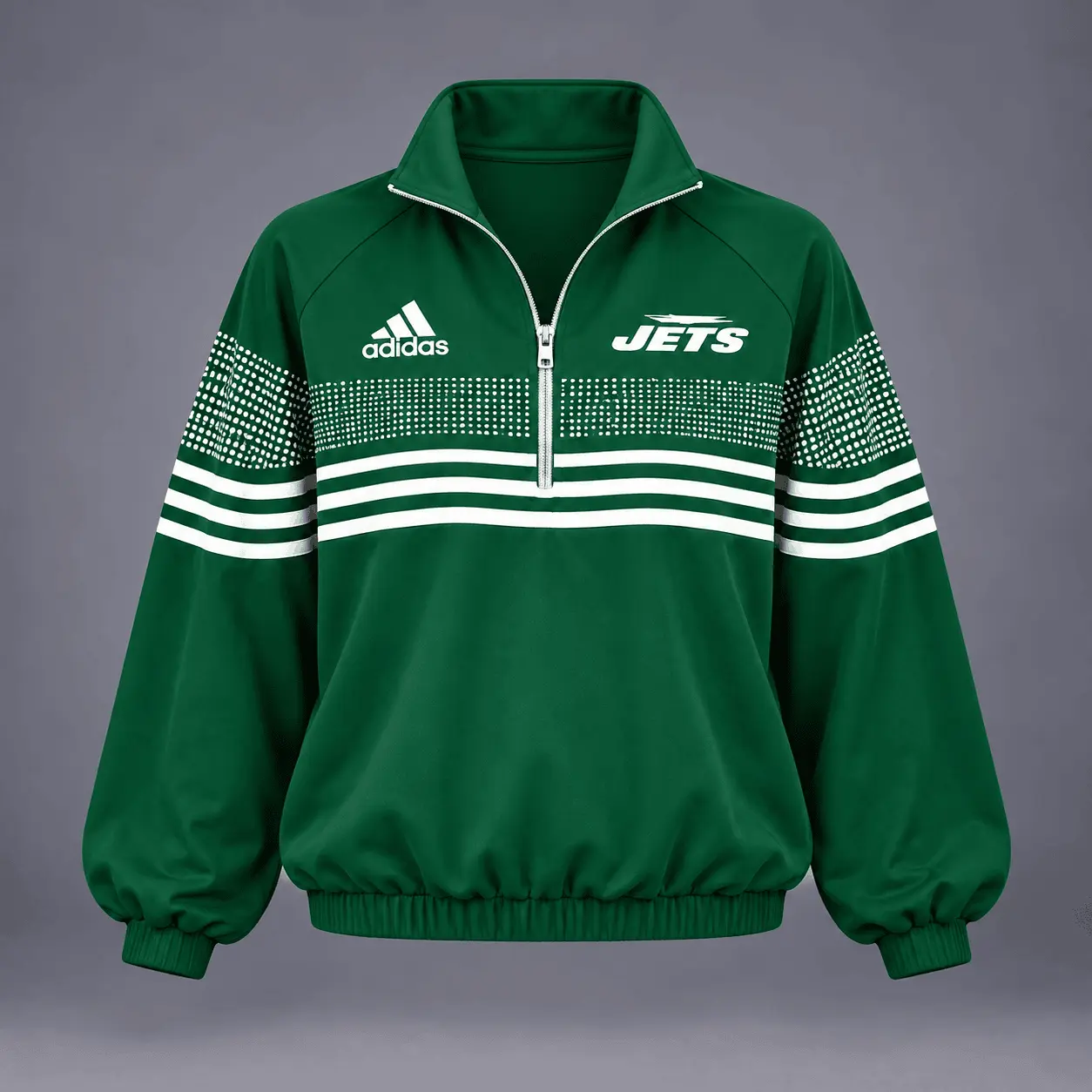 New York Jets | Premium NFL Team Spirit Gradient Dot Stripe Quarter-Zip + Pants TD - Image 2