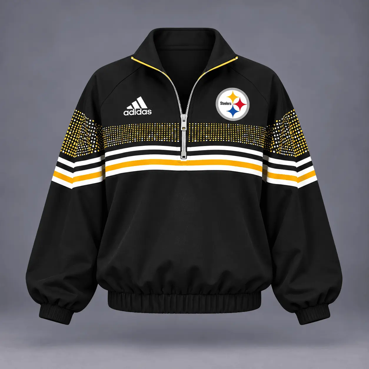 Pittsburgh Steelers | Premium NFL Team Spirit Gradient Dot Stripe Quarter-Zip + Pants TD - Image 2