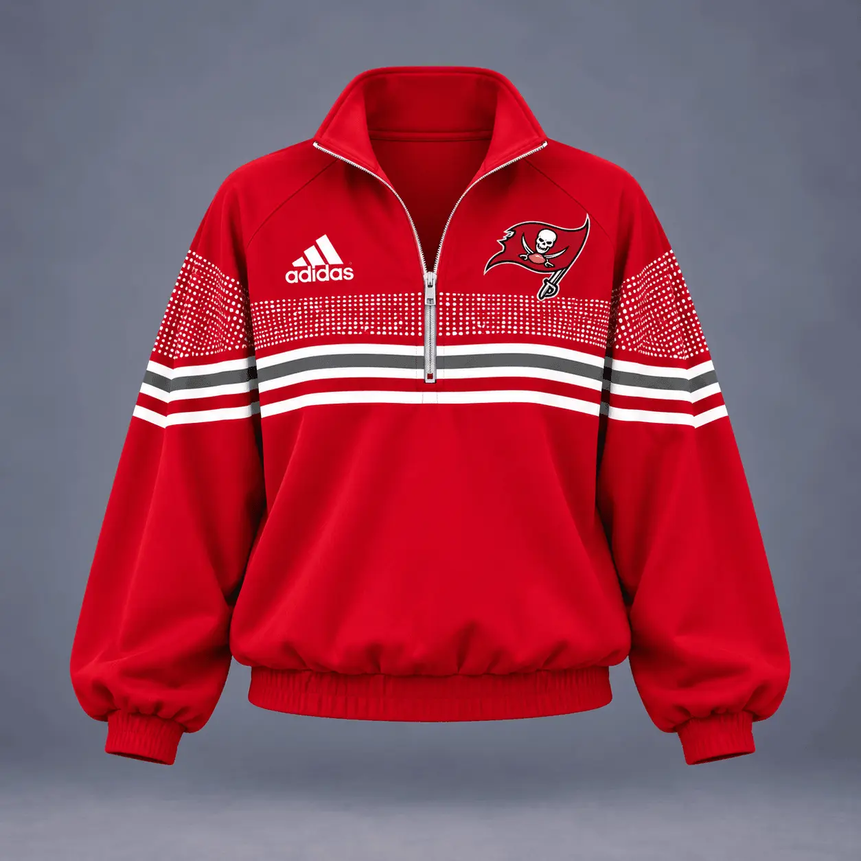Tampa Bay Buccaneers | Premium NFL Team Spirit Gradient Dot Stripe Quarter-Zip + Pants TD - Image 2