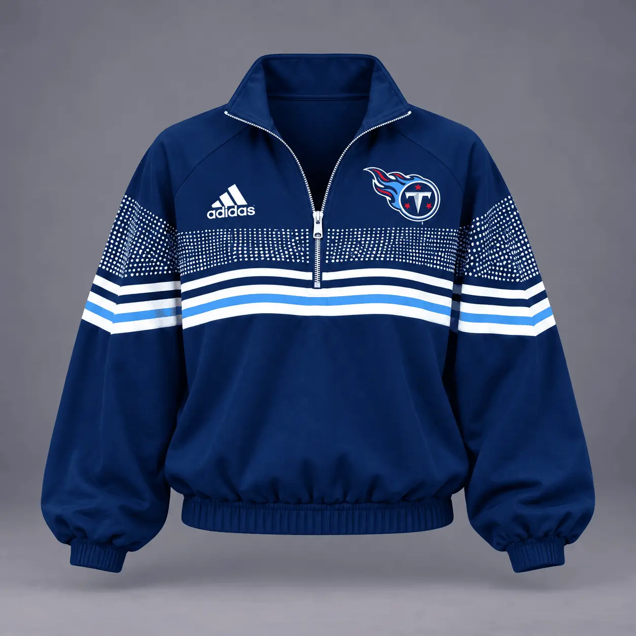 Tennessee Titans | Premium NFL Team Spirit Gradient Dot Stripe Quarter-Zip + Pants TD - Image 2