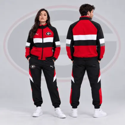 Louisville Cardinals | Premium NCAA Colorblock Performance Tracksuit Jacket & Jogger Set NDN