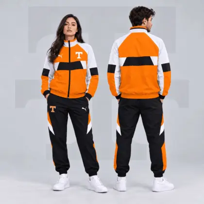 Tennessee Volunteers | Premium NCAA Colorblock Performance Tracksuit Jacket &amp; Jogger Set NDN