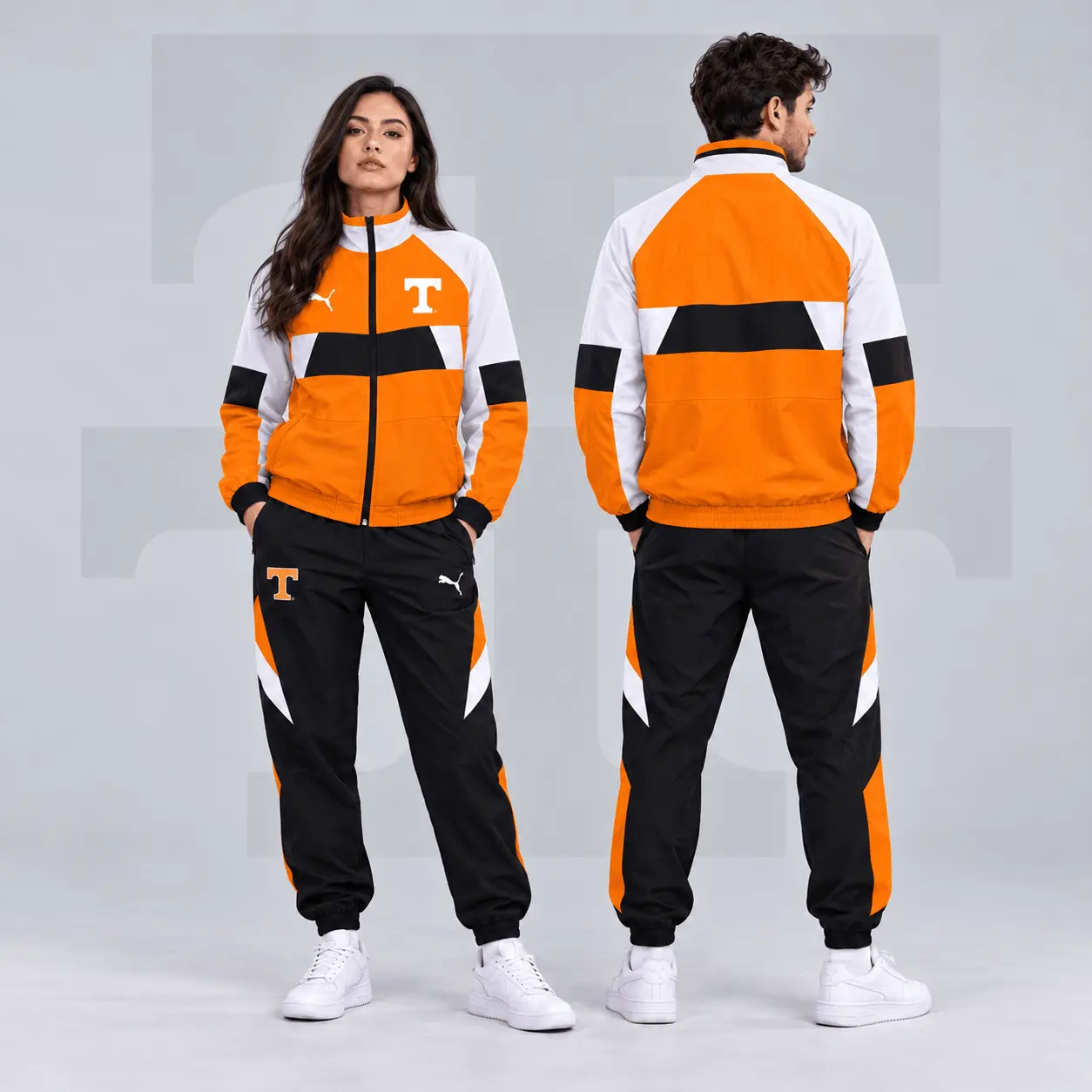 Tennessee Volunteers | Premium NCAA Colorblock Performance Tracksuit Jacket & Jogger Set NDN