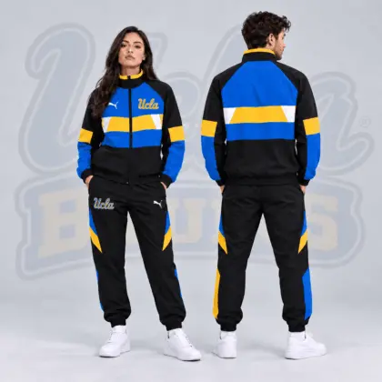 Ucla Bruins | Premium NCAA Colorblock Performance Tracksuit Jacket & Jogger Set NDN