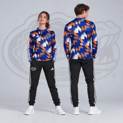 Florida Gators | Premium NCAA Dynamic Geometric Long Sleeve Shirt & Jogger Set NDN