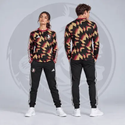 Florida State Seminoles | Premium NCAA Dynamic Geometric Long Sleeve Shirt & Jogger Set NDN