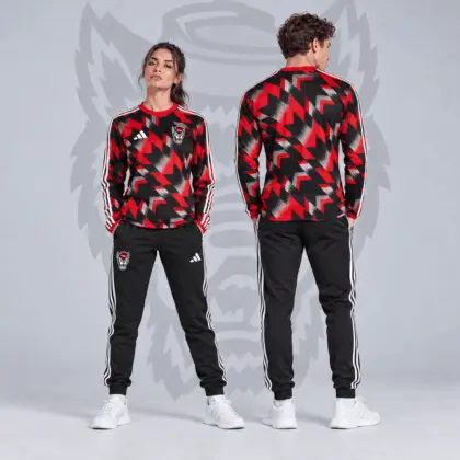 Nc State Wolfpack | Premium NCAA Dynamic Geometric Long Sleeve Shirt & Jogger Set NDN