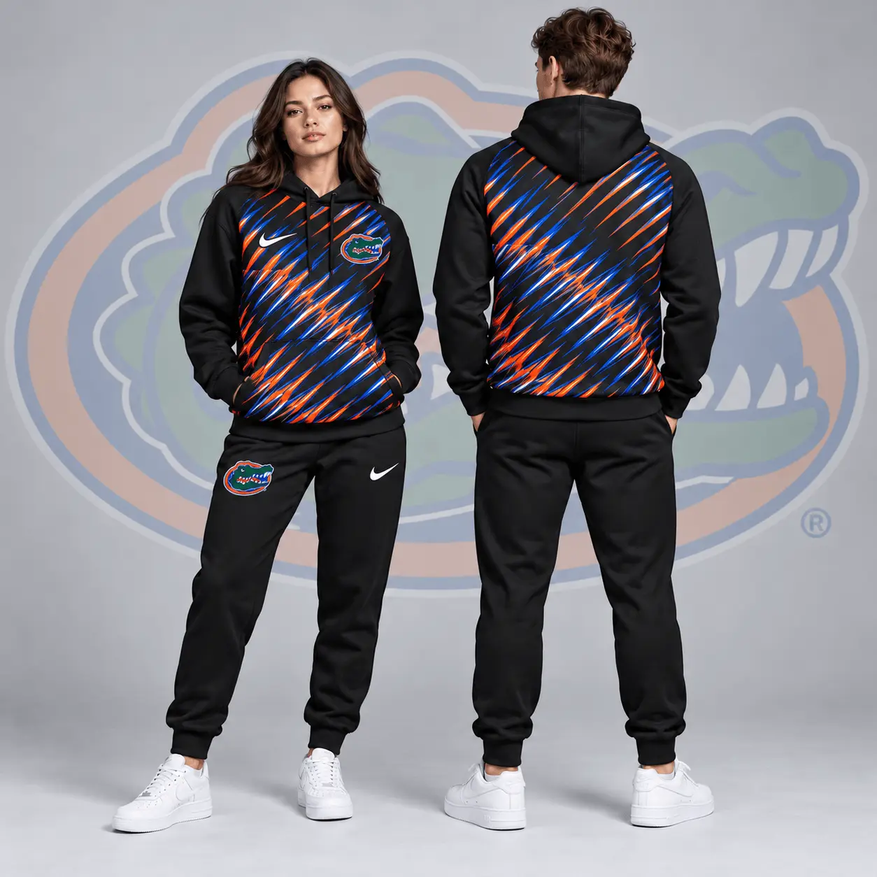 Florida Gators | Premium NCAA Velocity Streak Pullover Hoodie & Jogger Set NDN