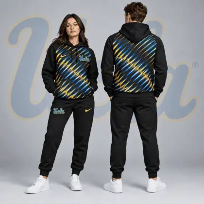 Ucla Bruins | Premium NCAA Velocity Streak Pullover Hoodie &amp; Jogger Set NDN