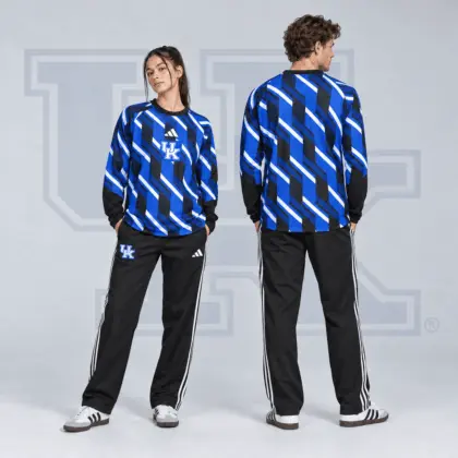Kentucky Wildcats | Premium NCAA Diagonal Stripe Long Sleeve Performance Top & Track Pants Set NDN
