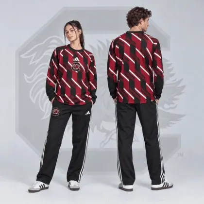 South Carolina Gamecocks | Premium NCAA Diagonal Stripe Long Sleeve Performance Top &amp; Track Pants Set NDN