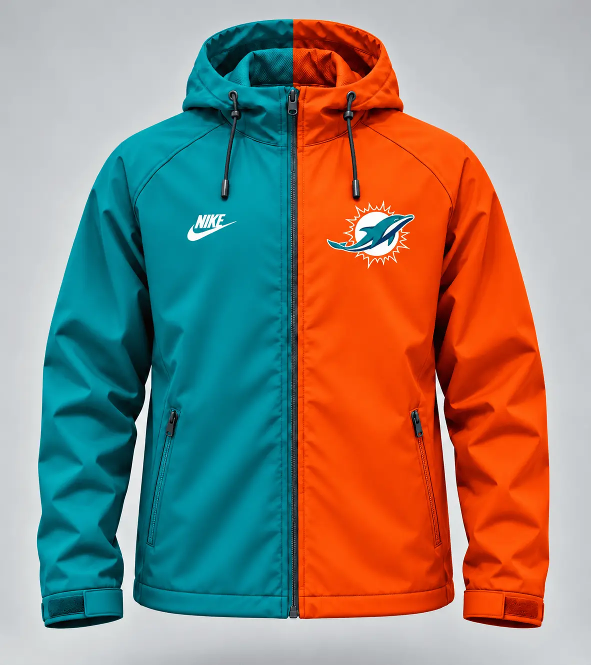Miami Dolphins | Premium NFL Game Day Pride Windbreaker Jacket TD