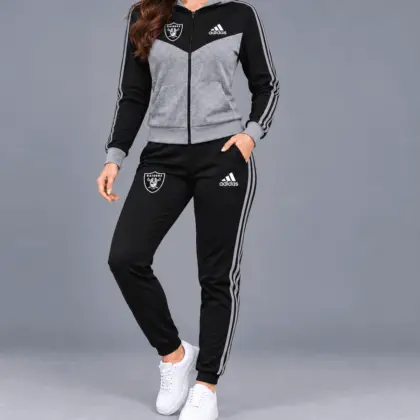 Las Vegas Raiders | Premium NFL Classic Heritage Zip Hoodie And Jogger Set TD