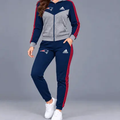 New England Patriots | Premium NFL Classic Heritage Zip Hoodie And Jogger Set TD