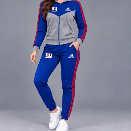 New York Giants | Premium NFL Classic Heritage Zip Hoodie And Jogger Set TD