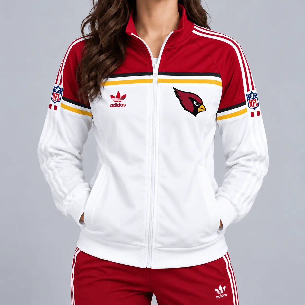 Arizona Cardinals | Premium NFL Retro Heritage Full-Zip Casual Jacket TD