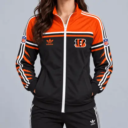 Cincinnati Bengals | Premium NFL Retro Heritage Full-Zip Casual Jacket TD