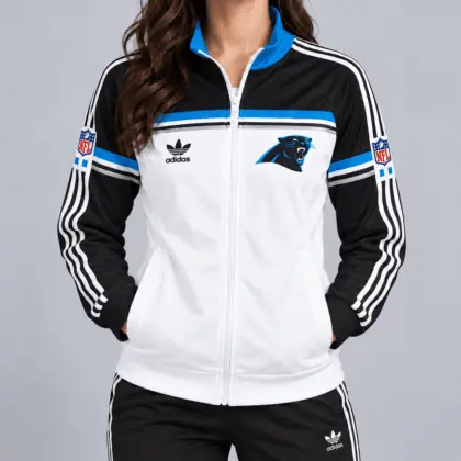 Carolina Panthers | Premium NFL Retro Heritage Full-Zip Casual Jacket TD