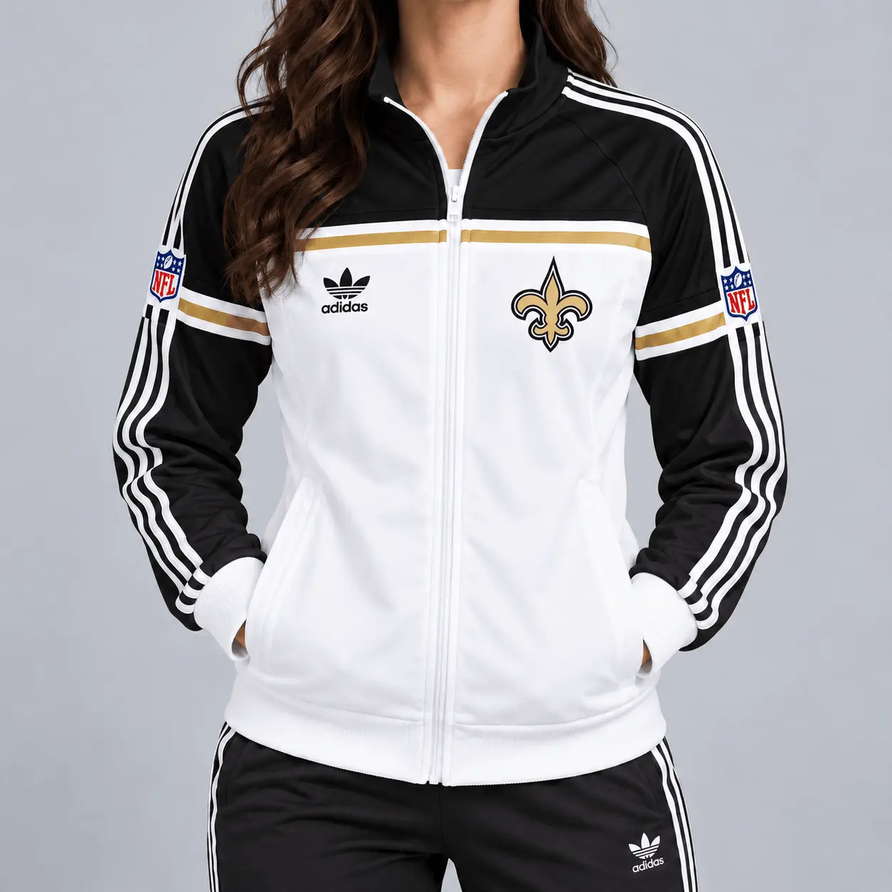 New Orleans Saints | Premium NFL Retro Heritage Full-Zip Casual Jacket TD