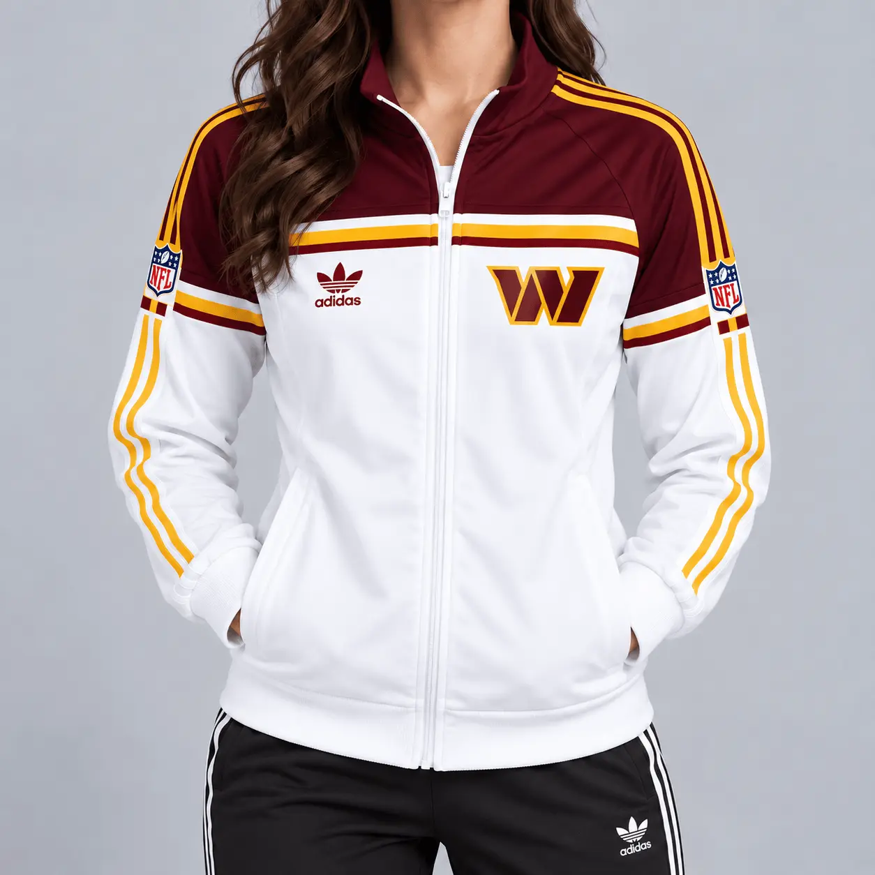 Washington Commanders | Premium NFL Retro Heritage Full-Zip Casual Jacket TD