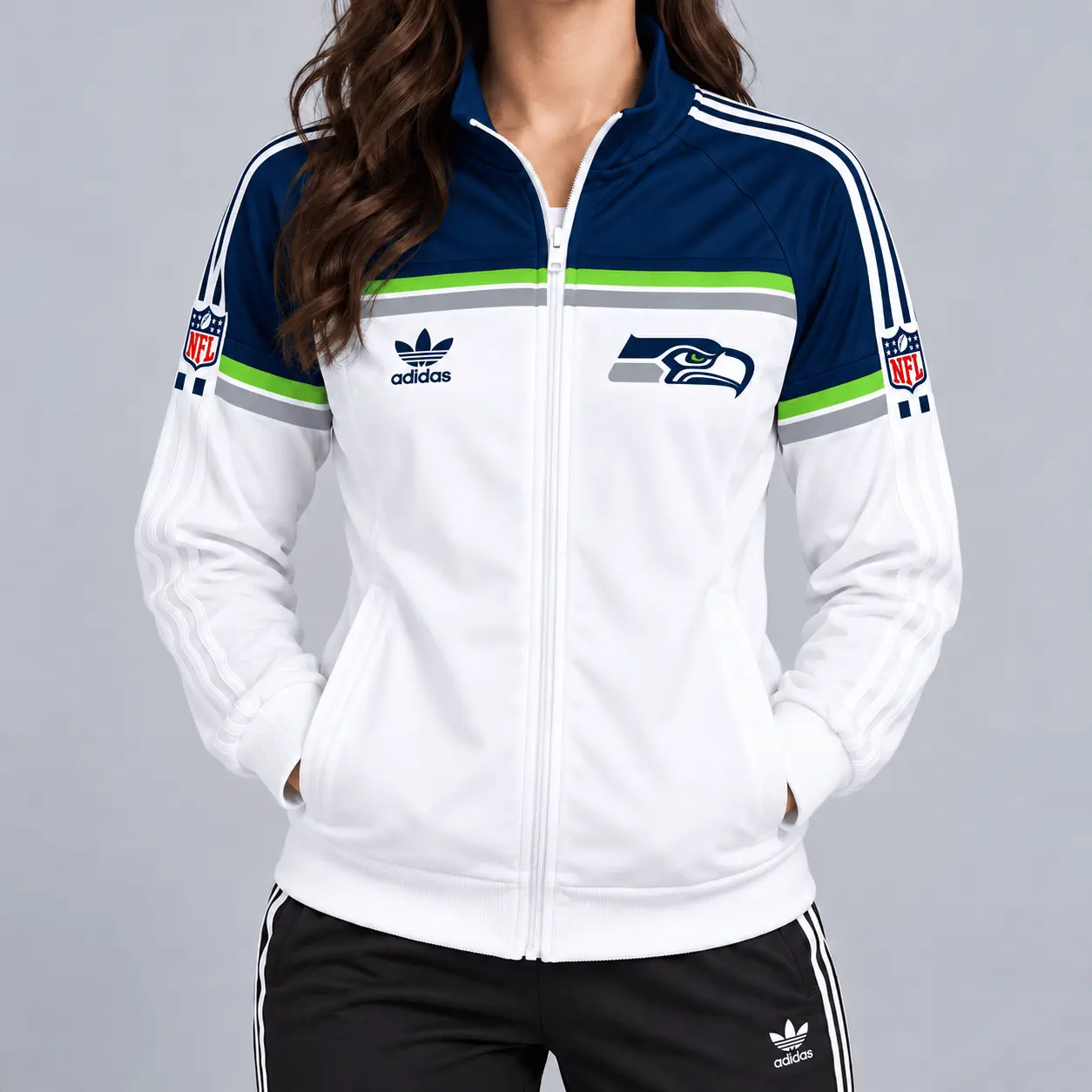 Seattle Seahawks | Premium NFL Retro Heritage Full-Zip Casual Jacket TD