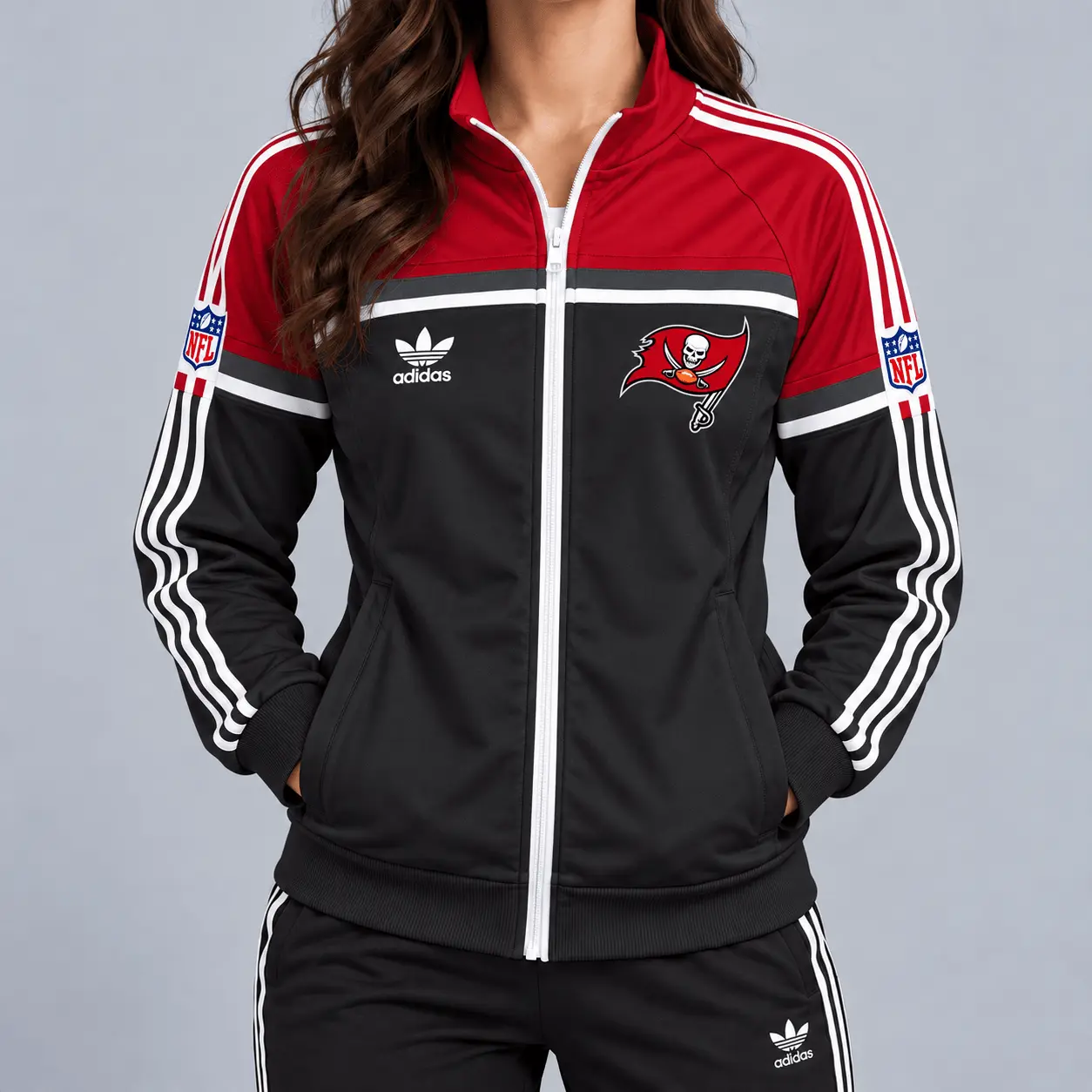 Tampa Bay Buccaneers | Premium NFL Retro Heritage Full-Zip Casual Jacket TD