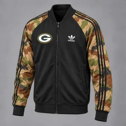 Green Bay Packers | Premium NFL Army Camo Baseball Jacket TD