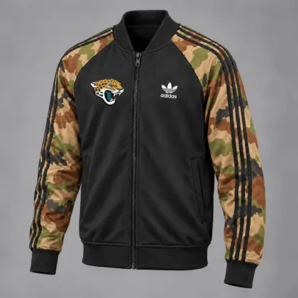Jacksonville Jaguars | Premium NFL Army Camo Baseball Jacket TD