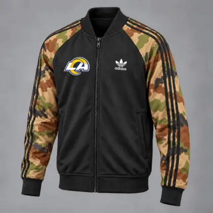 Los Angeles Rams | Premium NFL Army Camo Baseball Jacket TD
