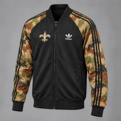 New Orleans Saints | Premium NFL Army Camo Baseball Jacket TD