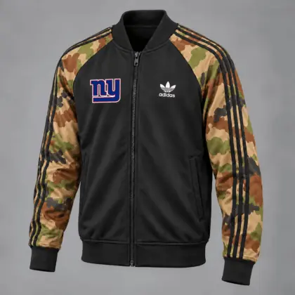 New York Giants | Premium NFL Army Camo Baseball Jacket TD