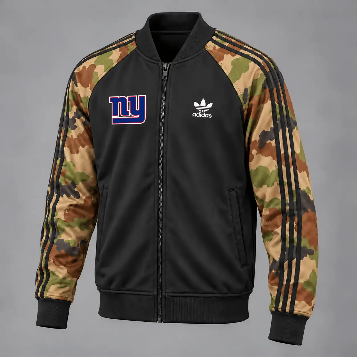 New York Giants | Premium NFL Army Camo Baseball Jacket TD
