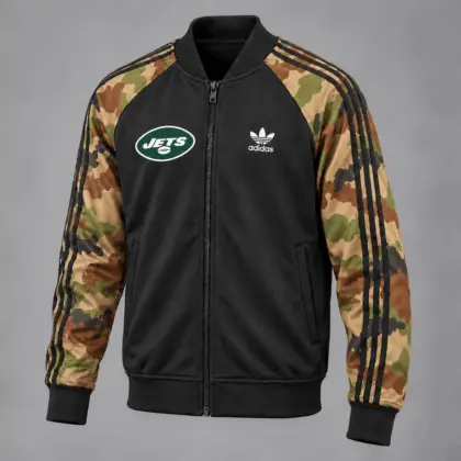 New York Jets | Premium NFL Army Camo Baseball Jacket TD