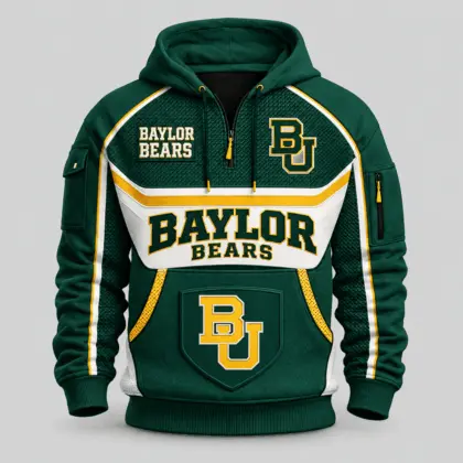 Baylor Bears | Premium NCAA Team Spirit Hoodie Half Zipper TD