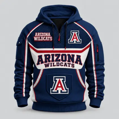 Arizona Wildcats | Premium NCAA Team Spirit Hoodie Half Zipper TD