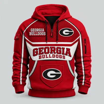 Georgia Bulldogs | Premium NCAA Team Spirit Hoodie Half Zipper TD