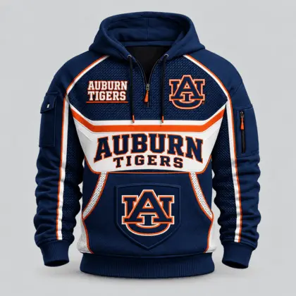 Auburn Tigers | Premium NCAA Team Spirit Hoodie Half Zipper TD